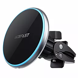 Держатель с беспроводной зарядкой, магнитный AceFast D3 Silver - фото Держатель с беспроводной зарядкой, магнитный AceFast D3 Silver