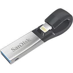 Флешка SanDisk iXpand 16Gb USB 3.0 Lightning Apple (SDIX30C-016G-GN6NN) - фото Флешка SanDisk iXpand 16Gb USB 3.0 Lightning Apple (SDIX30C-016G-GN6NN)