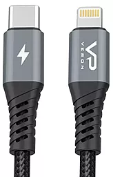 Кабель Veron CL09s USB Type-C - Lightning 20w 3a 0.25м PD сable Black