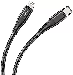 USB PD Кабель Hoco DU02 Max 20W USB Type-C - Lightning Cable Black