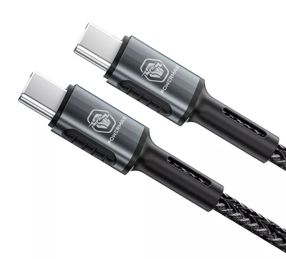 Кабель Powermax Bravo USB Type-C - Type-C 65w 3.25a 1м PD cable Black (PWRMX042PDСС) - фото 5
