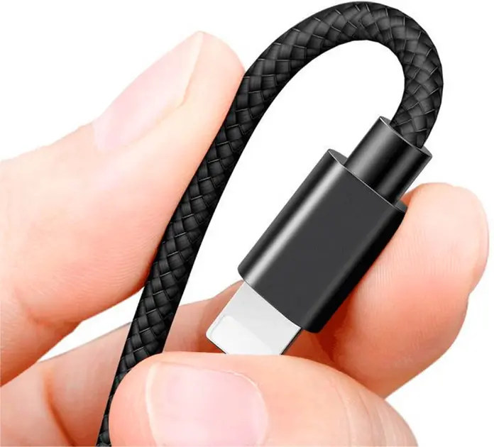 Кабель Baseus Cafule USB-A - Lightning 12w 2.4a 1м cable Black/Gray (CALKLF-BG1) - фото 5