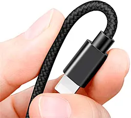 Кабель Baseus Cafule USB-A - Lightning 12w 2.4a 1м cable Black/Gray (CALKLF-BG1) - миниатюра 5 Кабель Baseus Cafule USB-A - Lightning 12w 2.4a 1м cable Black/Gray (CALKLF-BG1) - миниатюра 5