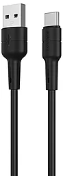Кабель Borofone BX30 USB-A - Type-C 15w 3a 1м cable Black - фото Кабель Borofone BX30 USB-A - Type-C 15w 3a 1м cable Black