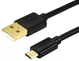 Кабель USB Tronsmart 0.3M micro USB Cable Black/Gold (MUS01) - миниатюра 2