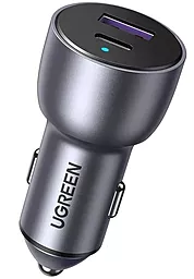 Автомобильное зарядное устройство Ugreen CD213 Car Charger 42.5W PD + QC3.0 USB-C+A Ports Dark Blue