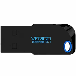 Флешка Verico 16Gb Keeper USB 3.1 (1UDOV-T8BEG3-NN) Black/Blue - фото Флешка Verico 16Gb Keeper USB 3.1 (1UDOV-T8BEG3-NN) Black/Blue
