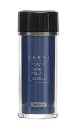 Повербанк Remax RPL-31 Beryl 5000 mAh Blue - фото Повербанк Remax RPL-31 Beryl 5000 mAh Blue
