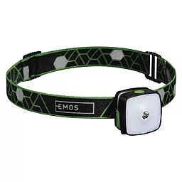 Налобный фонарик Emos P3535 (аккумуляторный) Black-Green - фото Налобный фонарик Emos P3535 (аккумуляторный) Black-Green