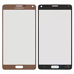 Корпусне скло дисплея Samsung Galaxy Note 4 N910H (с OCA пленкой) Gold - фото Корпусне скло дисплея Samsung Galaxy Note 4 N910H (с OCA пленкой) Gold