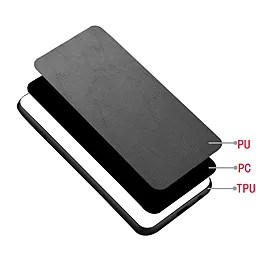 Чехол Cosmic Leather Case для Xiaomi Redmi 12 4G Black - миниатюра 3