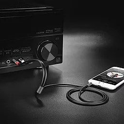 Аудио кабель Hoco UPA10 Aux mini Jack 3.5 mm - 2хRCA M/M Cable 1.5 м black - миниатюра 8