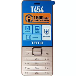 Мобильный телефон Tecno T454 (4895180745980) Champagne Gold - фото Мобильный телефон Tecno T454 (4895180745980) Champagne Gold
