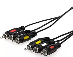 Видеокабель 3RCA - 3RCA 0.8м (10808) Atcom
