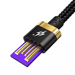 Кабель USB Baseus HW Flash 40w 5a USB Type-C cable black/gold (CATZH-AV1) - миниатюра 4