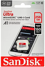 Карта памяти SanDisk 256 GB microSDXC UHS-I Ultra A1 + SD adapter (SDSQUAC-256G-GN6MN) - миниатюра 3