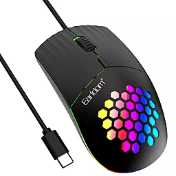 Компьютерная мышка Earldom ET-KM5 Type-C 1.5М RGB Black