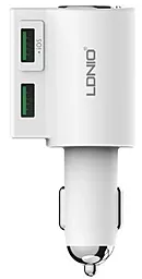 Автомобильное зарядное устройство LDNio DL-CM10 22w 2xUSB-A ports car charger white