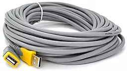 Кабель (шлейф) Veggieg UF-104 USB 2.0 AM/AF 10м серый (YT-AM / AF-UF-104) - фото Кабель (шлейф) Veggieg UF-104 USB 2.0 AM/AF 10м серый (YT-AM / AF-UF-104)