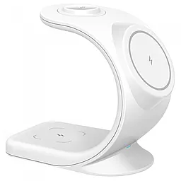 Беспроводная док-станция EasyLife T17 3-in-1 30w wireless charger white - фото Беспроводная док-станция EasyLife T17 3-in-1 30w wireless charger white