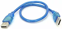 Кабель (шлейф) Ritar USB 2.0 AM/AM 0.3м синий (YT-AM / AM-0.3TBL) - фото Кабель (шлейф) Ritar USB 2.0 AM/AM 0.3м синий (YT-AM / AM-0.3TBL)