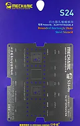 BGA трафарет Mechanic для Apple iPhone Xs/Xs Max/XR S24-06 (0,12 мм) - фото BGA трафарет Mechanic для Apple iPhone Xs/Xs Max/XR S24-06 (0,12 мм)