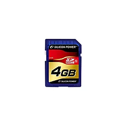 Карта пам'яті Silicon Power SDHC 4GB Class 10 (SP004GBSDH010V10) - фото Карта пам'яті Silicon Power SDHC 4GB Class 10 (SP004GBSDH010V10)