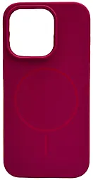 Чехол Silicone Case Full Fine Ring MagSafe для Apple iPhone 16 Pro Dragon Fruit - фото Чехол Silicone Case Full Fine Ring MagSafe для Apple iPhone 16 Pro Dragon Fruit