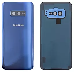 Задняя крышка корпуса Samsung G970 Galaxy S10e, со стеклом камеры Original Blue