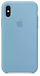 Чехол Apple Silicone Case PB для Apple iPhone X, iPhone XS  Cornflower
