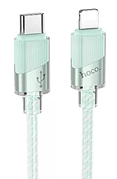 Кабель Hoco U132 USB Type-C - Lightning 27w 3a 1.2м PD сable Green - фото Кабель Hoco U132 USB Type-C - Lightning 27w 3a 1.2м PD сable Green