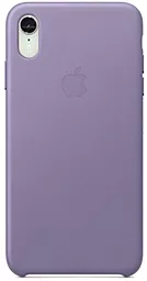 Чехол Apple Leather Case for iPhone XR Lilac