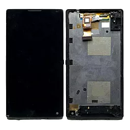 Дисплей Sony Xperia ZL (C6502, C6503, C6506, L35h, L35i) с тачскрином и рамкой, Black - фото Дисплей Sony Xperia ZL (C6502, C6503, C6506, L35h, L35i) с тачскрином и рамкой, Black