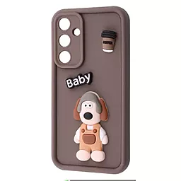 Чехол Pretty Things Case для Samsung Galaxy A55 brown/baby