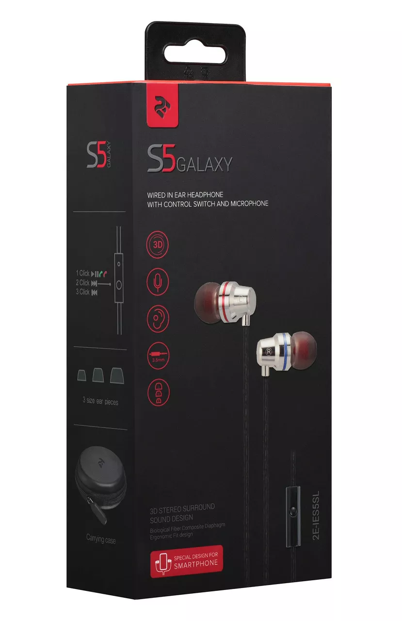 Навушники 2E S5 Galaxy Silver - фото 3