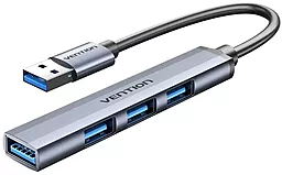 USB-A хаб Vention 4-in-1 gray (CKOHB) - фото USB-A хаб Vention 4-in-1 gray (CKOHB)