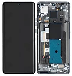 Дисплей Motorola Edge 40 с тачскрином и рамкой, оригинал, Black