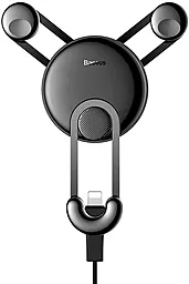 Тримач з автозатисканням Baseus YY Vehicle-Mounted Phone Charging Holder With Lightning Cable Black (SULYY-01) - фото Тримач з автозатисканням Baseus YY Vehicle-Mounted Phone Charging Holder With Lightning Cable Black (SULYY-01)