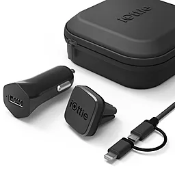 Держатель магнитный iOttie iTap Magnetic Mounting and Charging Travel Kit Black (HLTRIO110) - фото Держатель магнитный iOttie iTap Magnetic Mounting and Charging Travel Kit Black (HLTRIO110)