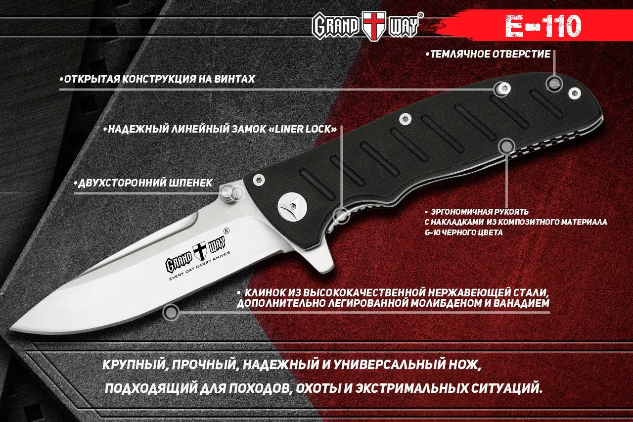 Нож Grand Way E-110 - фото 5