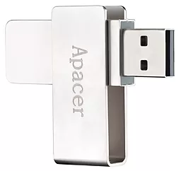 Флешка Apacer AH356BFC 128GB (USB 2.0) Silver - фото Флешка Apacer AH356BFC 128GB (USB 2.0) Silver