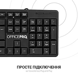Клавіатура OfficePro SK166 Black - мініатюра 5