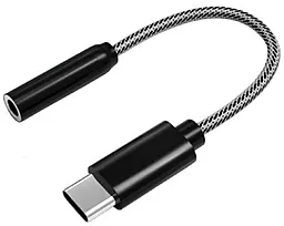 Аудіо-перехідник Atcom M-F USB Type-C -> 3.5mm Black