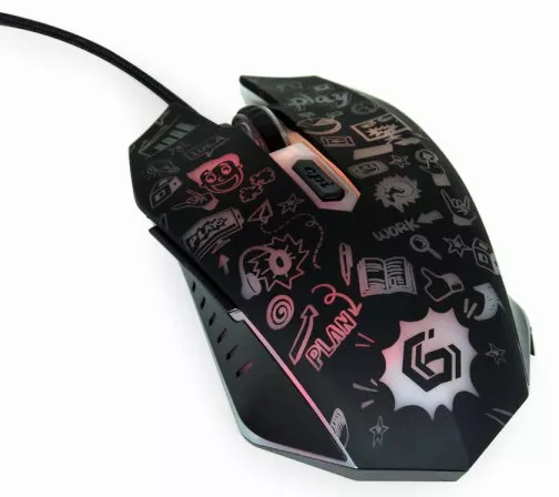 Компьютерная мышка Gembird MUS-6B-GRAFIX-01 Black - фото 4