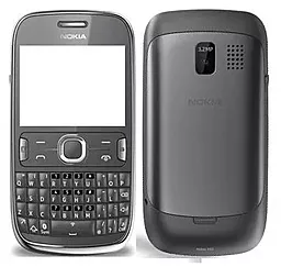 Корпус Nokia 302 Asha с клавиатурой Grey