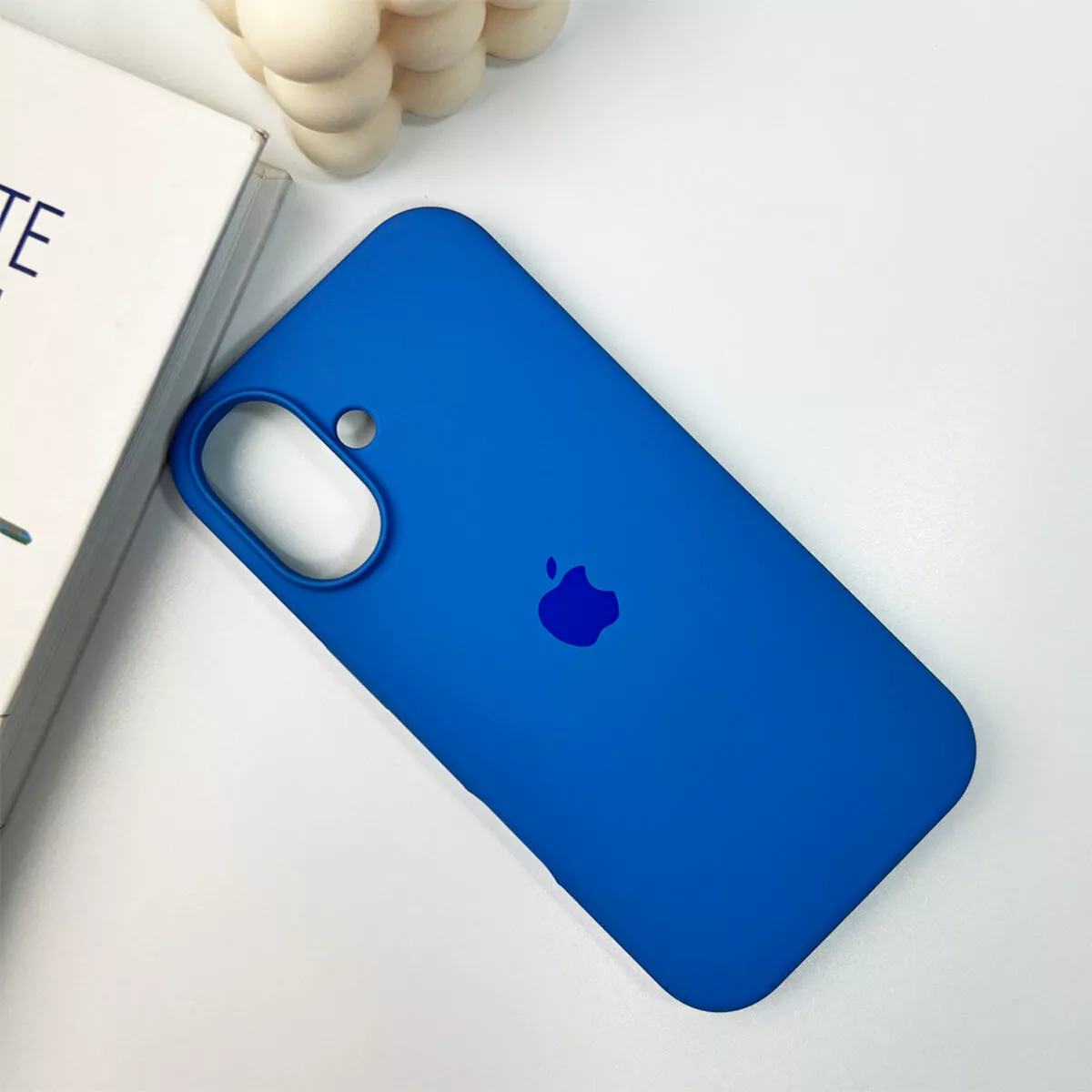 Чехол Silicone Case Full для Apple iPhone 16 Royal Blue - фото 5