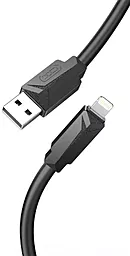 Кабель XO NB232 USB-A - Lightning 12w 2.4a 1м cable Black - фото Кабель XO NB232 USB-A - Lightning 12w 2.4a 1м cable Black
