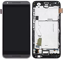 Дисплей HTC Desire 620G с тачскрином и рамкой, White