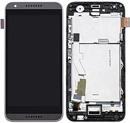 Дисплей HTC Desire 620G с тачскрином и рамкой, White - фото Дисплей HTC Desire 620G с тачскрином и рамкой, White