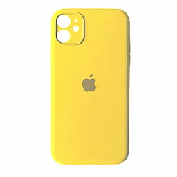 Чехол Silicone Case Full Camera for Apple iPhone 11 Yellow